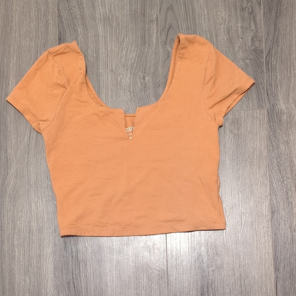 Aeropostale Pale Orange Crop Top